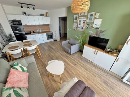 Купить ID7385 Двухкомнатная квартира с панорамным видом на море в ЖК Privilege Fort Beach в Болгарии