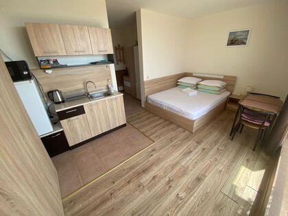 Купить ID7527 Квартира - студия с панорамным видом на море в ЖК Crown Fort Club в Болгарии