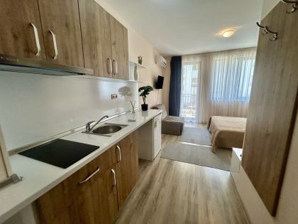 Купить ID7909 Студия с мебелью в ЖК Аполлон 9 в Болгарии