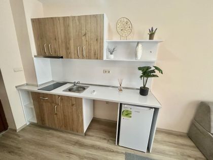 Купить ID7909 Студия с мебелью в ЖК Аполлон 9 в Болгарии