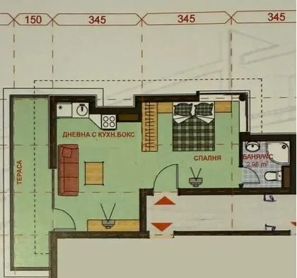 Купить ID7719 Двухкомнатная квартира с видом на море в ЖК Лазур 4 в Болгарии