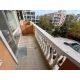 Просторная терраса студии 52 м² с белой балюстрадой в ЖК Villa Aria, Солнечный берег