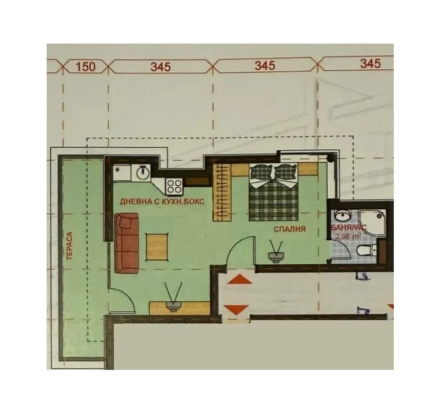 ID7719 Двухкомнатная квартира с видом на море в ЖК Лазур 4